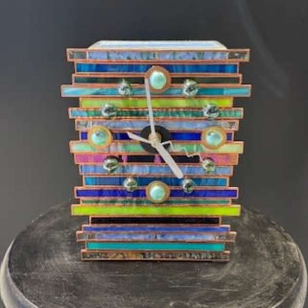 #A136 - Striped Clock