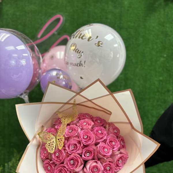 pink roses