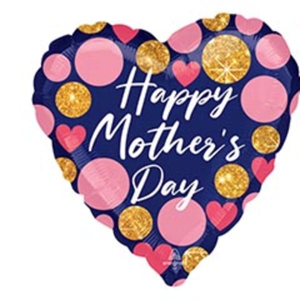 Jumbo Polka Dot Mother's Day Mylar