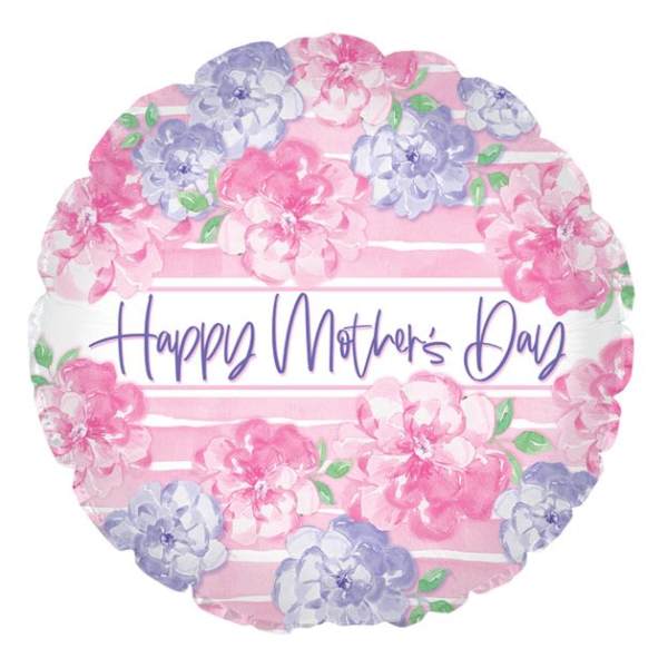 Pastel Floral Happy Mother's Day Mylar