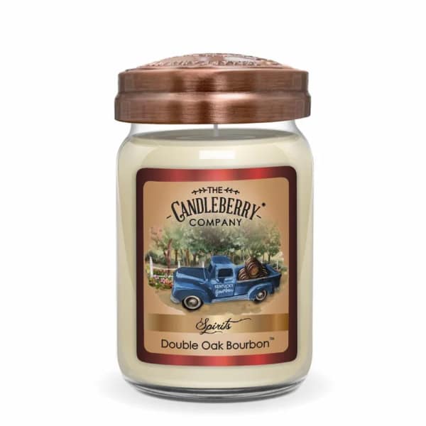 50% OFF! Double oak bourbon candle