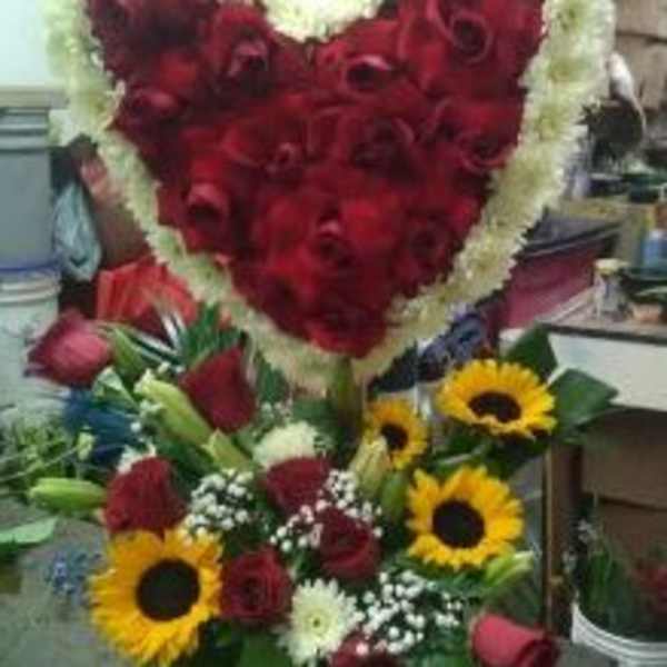 Red Heart Basket