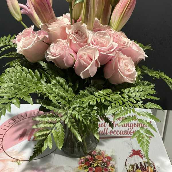 Bright pink bouquet
