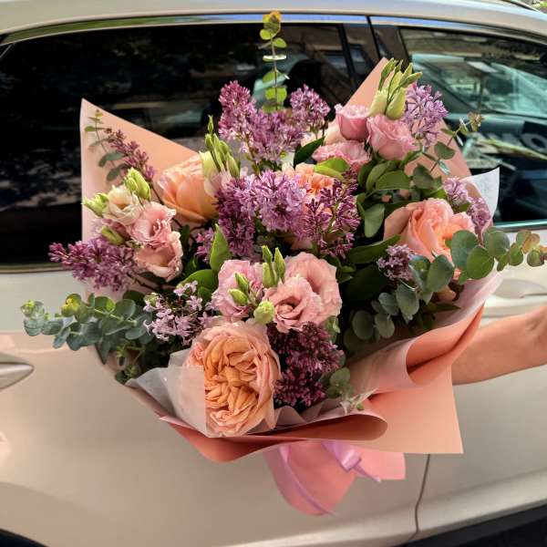 Peach & Lilac Harmony. The photo shows a standard size.