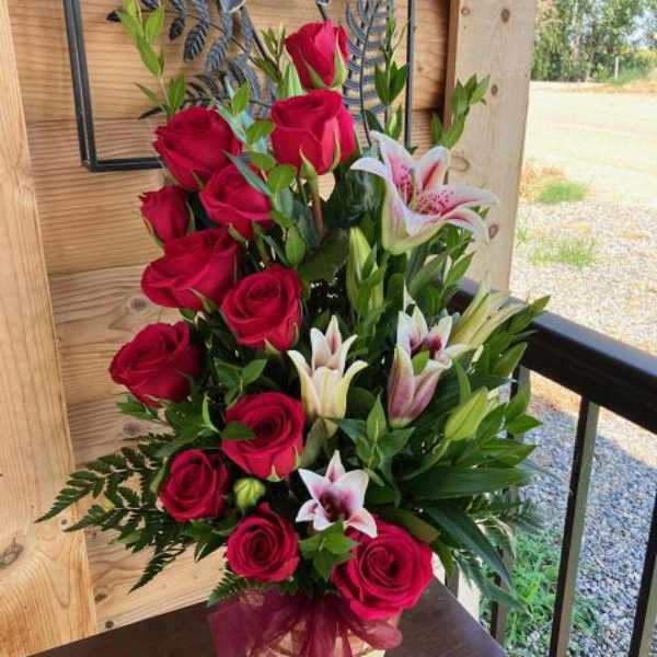 Rose Flower Basket