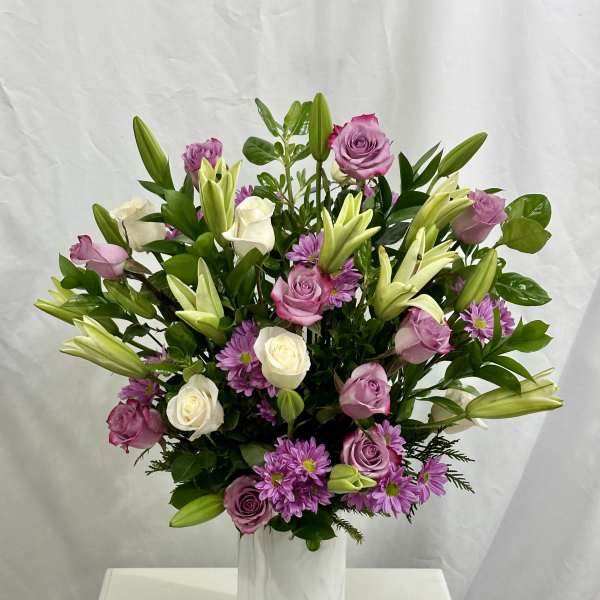 Lux Rose Lily Vase