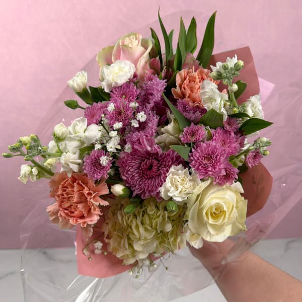 Soft & Sentimental Wrapped Bouquet - Classic