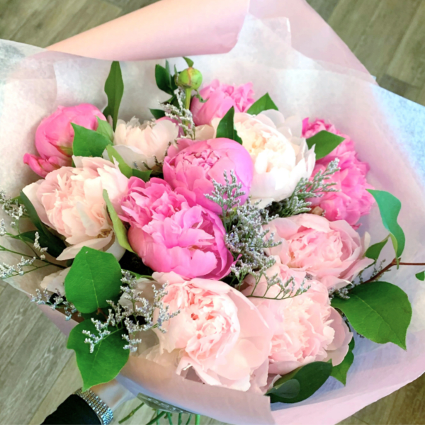 Peony Bouquet - Hand Wrapped