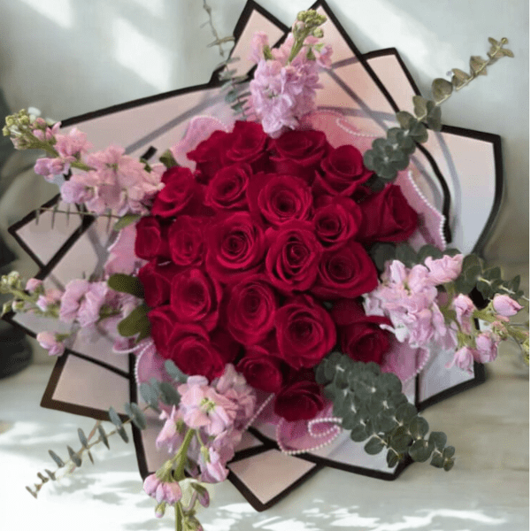 BUCHON 24 RED ROSES