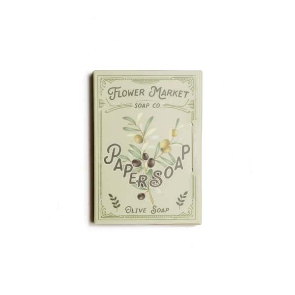 Paper Soap – Olive Oil, Travel Size, 50 Sheets