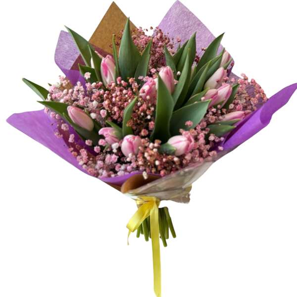 Pink Tulip Bouquet