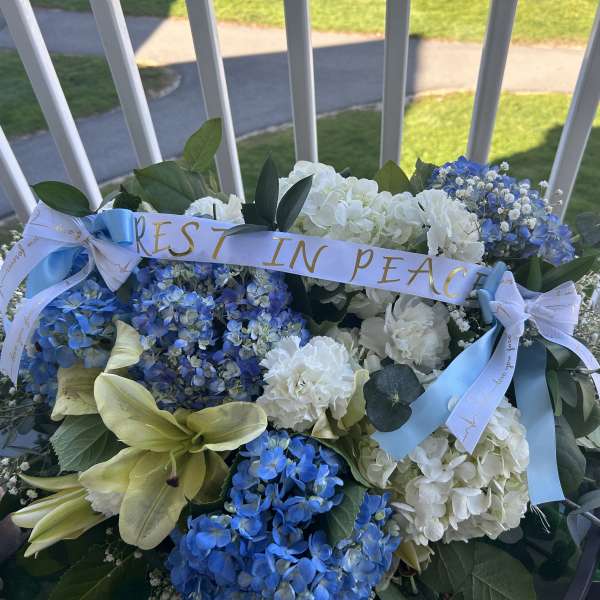 Hydrangea and roses