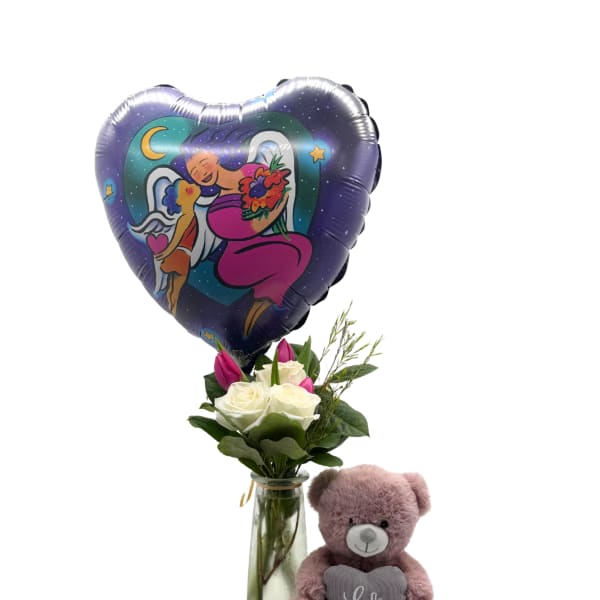 Bud Vase Bundle (Roses & Tulips)