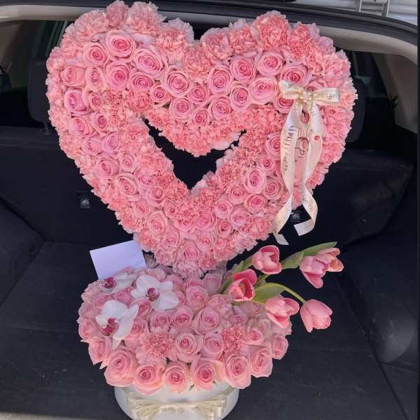 Luxury pink heart