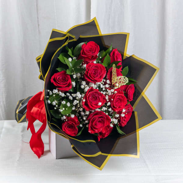 Velvet Devotion (12 Roses)