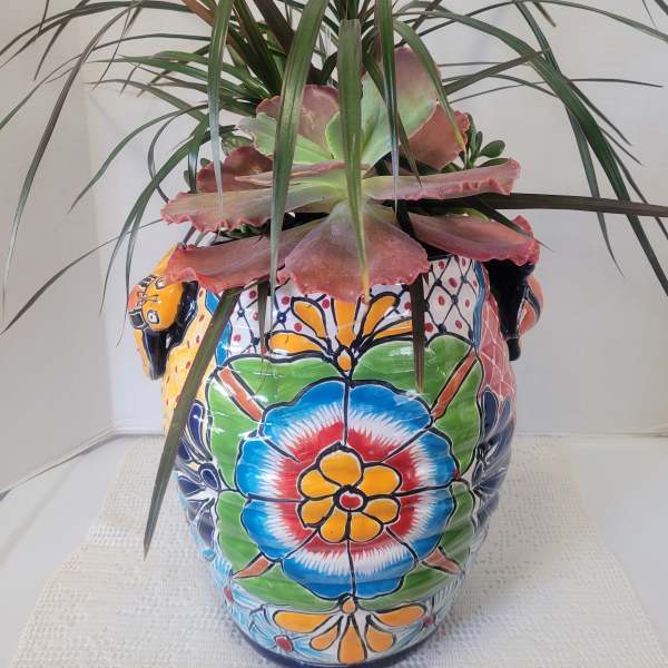 Large Talavera with Bee Handles