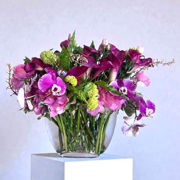 Pink Orchids & Callas Lilies