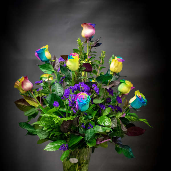 rainbow roses