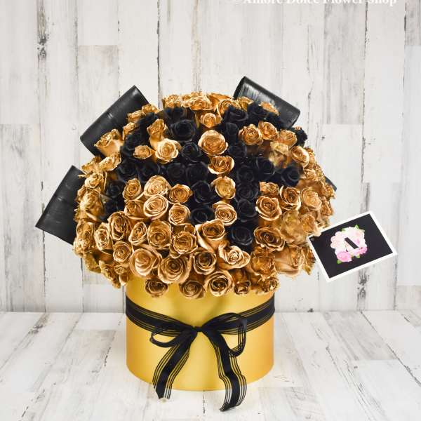 Initial flower arrangement