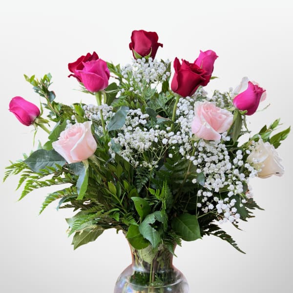 Mixed Dozen Roses