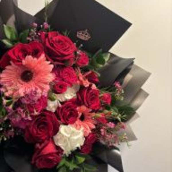 Wrapped Mixed Flower Bouquet