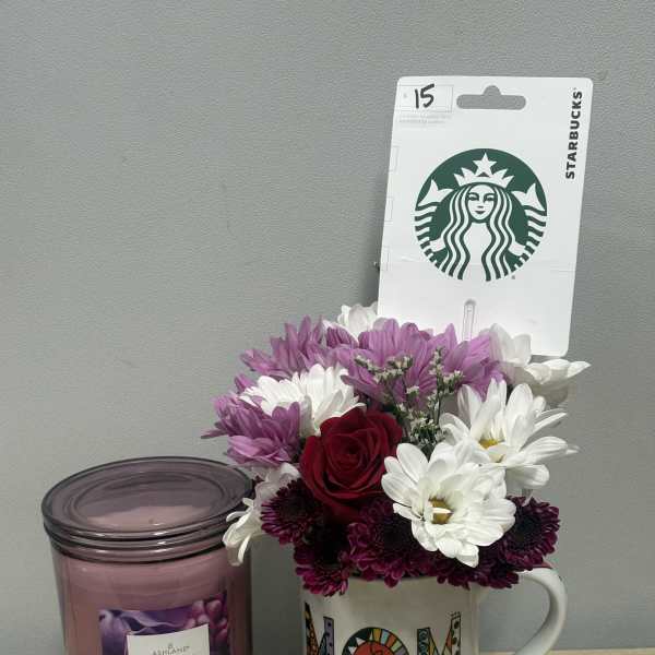 Moms Day Mug, Starbucks & Candle