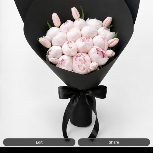 Blush Noir Peony:_Same Day Delivery