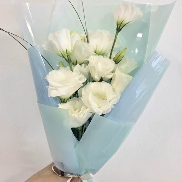 Graduation Bouquet (white & Blue)