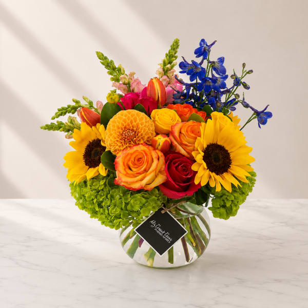 Orange Grove Garden – Elegant Garden Flower Arrangement (Same-Day Delivery Los Angeles)