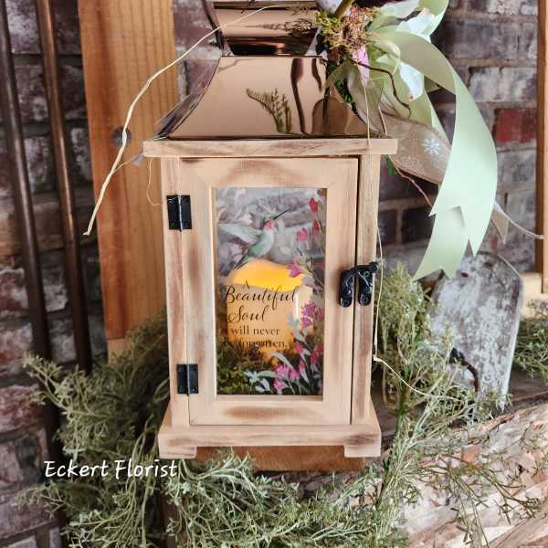 Eckert Florist's Copper Top Hummingbird Lantern *OUR LOCAL DELIVERY ONLY
