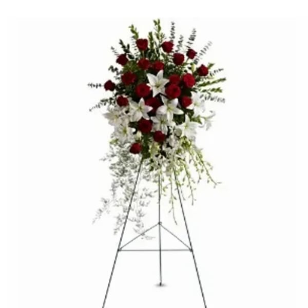 Lily and Rose Tribute Spray