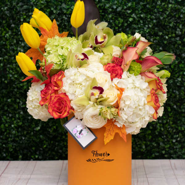 Autumn Lovers Hat Box