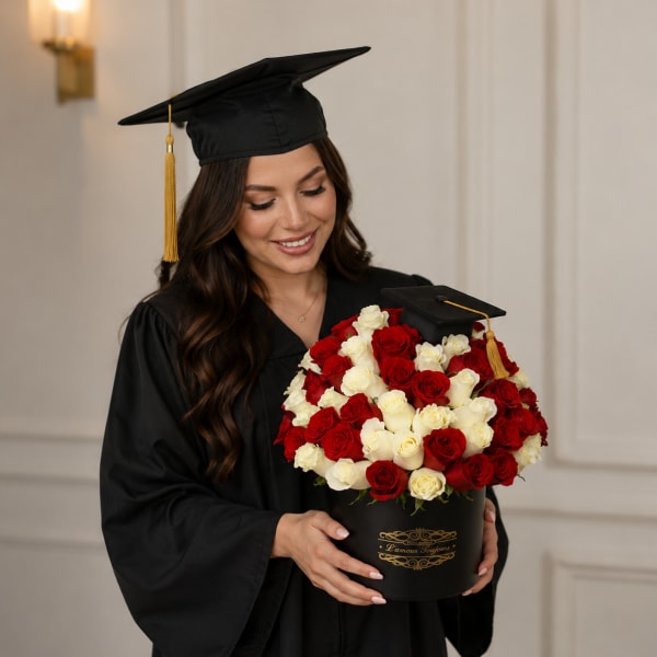 50 roses for Grad signature box
