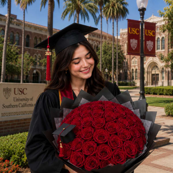 50 red roses for Grad