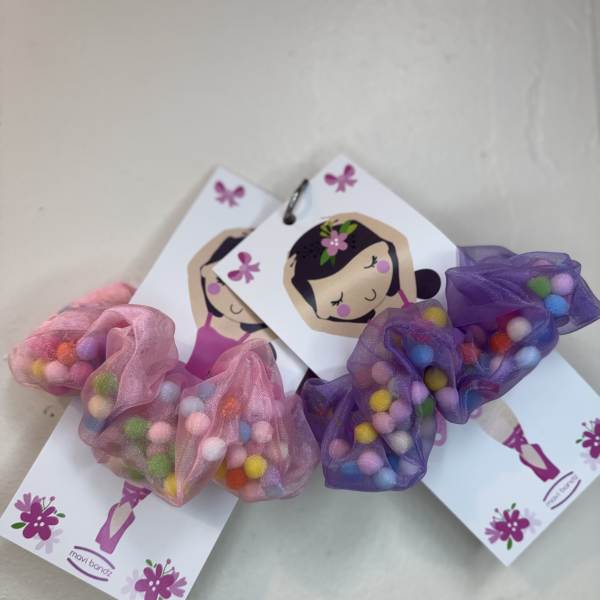 Pom Pom Ballet Scrunchies