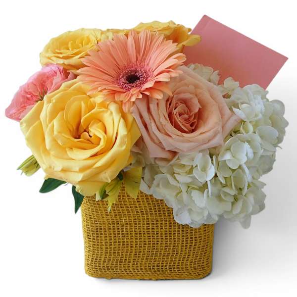 Sunset Blush & Vanilla Orchid Bouquet - Same Day Flower Delivery Haddonfield & Cherry Hill