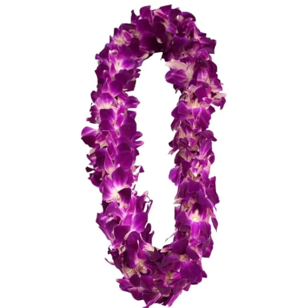 Orchid Double Lei Purple