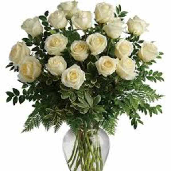 18. Glorious white roses.