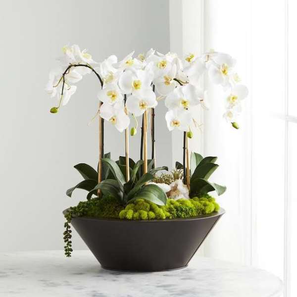 Forever centerpiece silk florals
