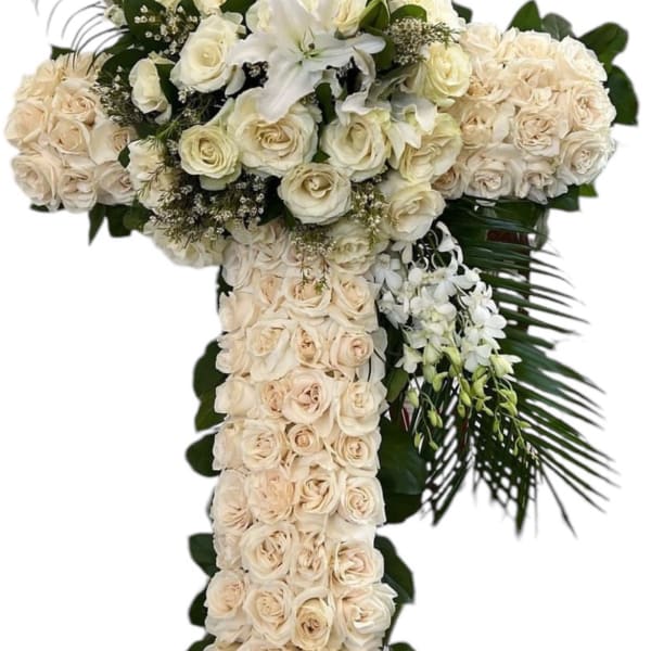 White Faith Cross