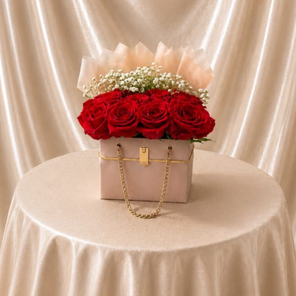 Rose Luxe Handbag Gift Set