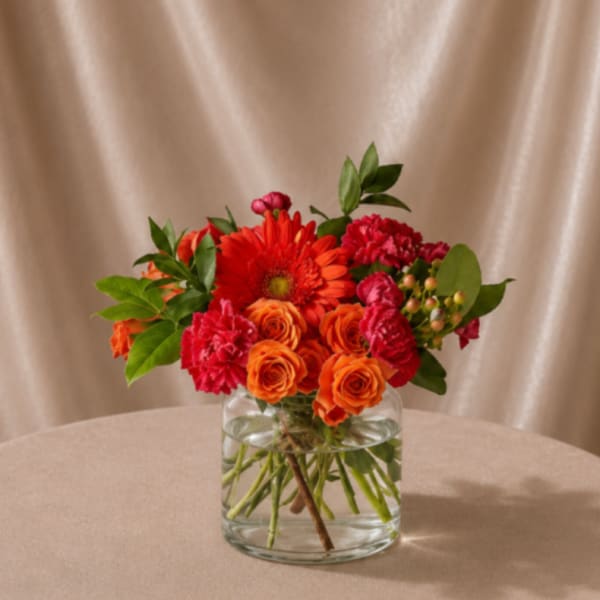 Sunset Rose Vase