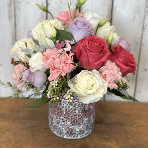 Rosy pink