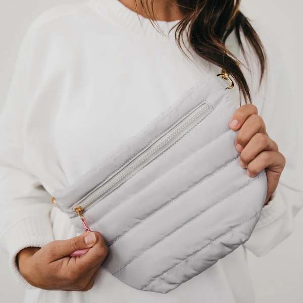 Jolie Puffer Bum Bag Grey