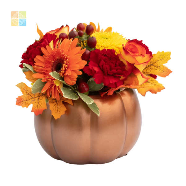 Bronze Ceramic Pumpkin