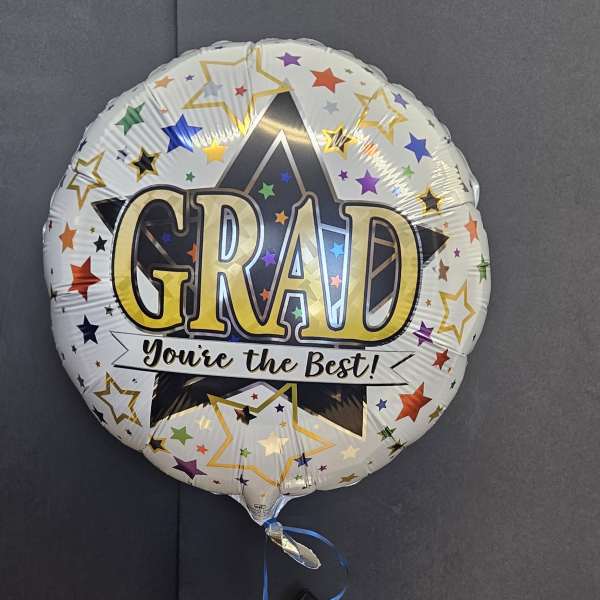Graduation Bear with Balloon and Tin Candle