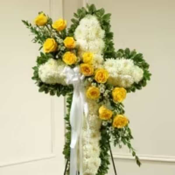 Sunlit Remembrance Cross