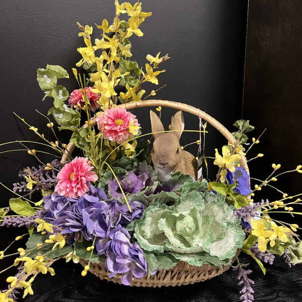 Bunny Silk Basket