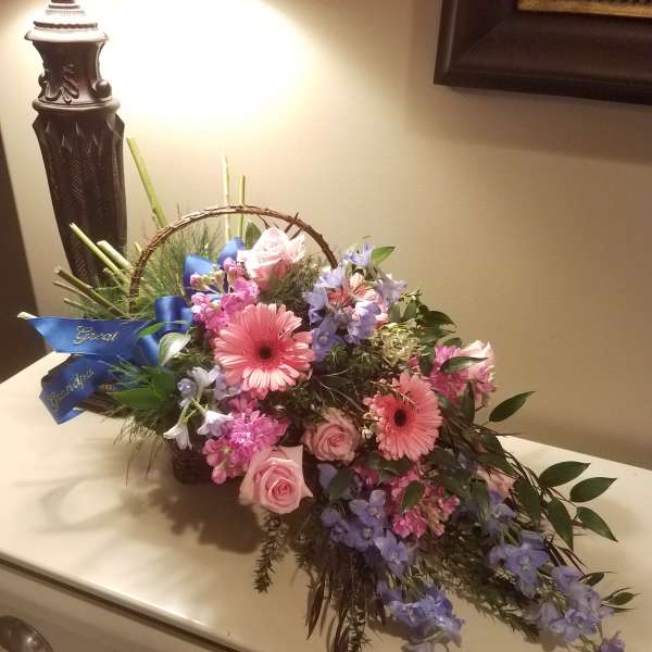 Basket Sympathy Bouquet