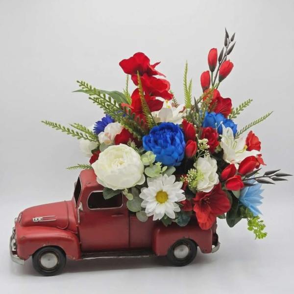Patriotic Red, White & Blue Pickup